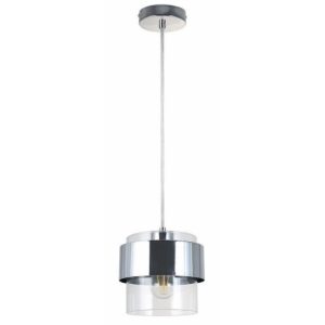 Lampa wisząca chromowana Quan 1xE27x40W wym: 120x18x18 cm Reality 854677 Lampa wisząca chromowana Quan 1xE27x40W wym: 120x18x18 cm Reality 854677