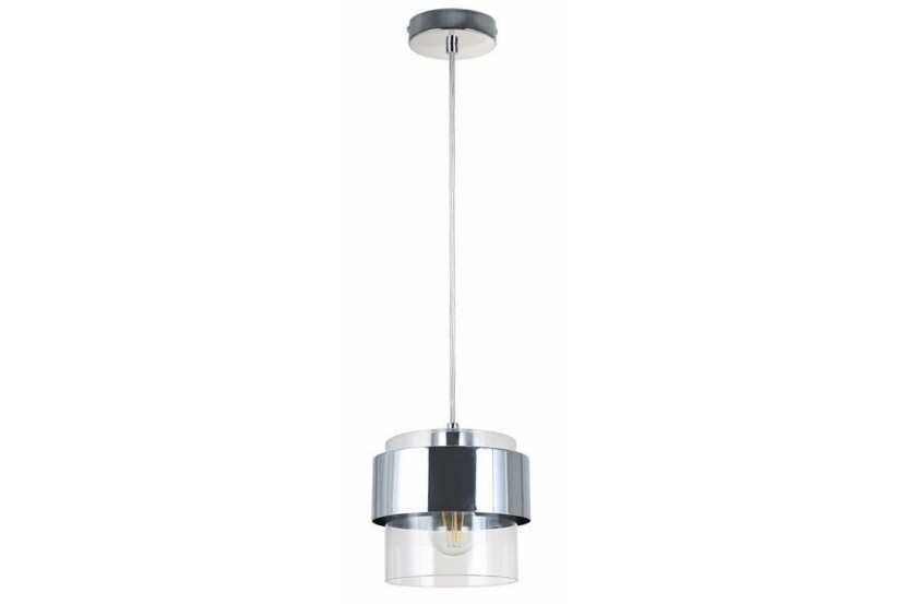 Lampa wisząca chromowana Quan 1xE27x40W wym: 120x18x18 cm Reality 854677