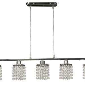 Lampa wisząca chromowana ROYAL 5xG9x40W wym: 95x80x12 cm Candellux 924981 Lampa wisząca chromowana ROYAL 5xG9x40W wym: 95x80x12 cm Candellux 924981