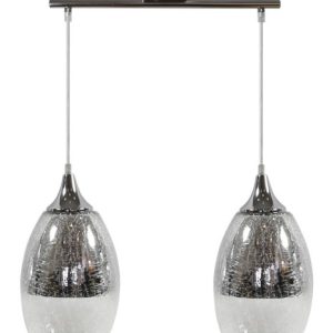 Lampa wisząca chromowana-srebrna CELIA 2xE27x60W Candellux 924039 Lampa wisząca chromowana-srebrna CELIA 2xE27x60W Candellux 924039