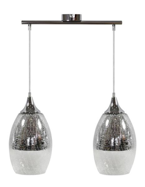 Lampa wisząca chromowana-srebrna CELIA 2xE27x60W Candellux 924039