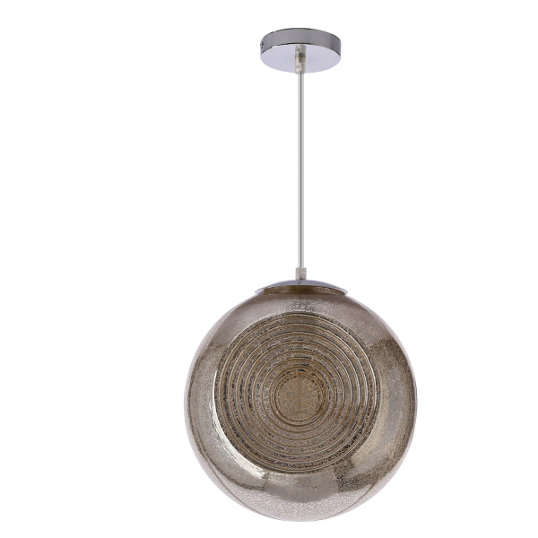 Lampa wisząca chromowana-srebrna CLUB 1xE27x60W wym: 115x28x28 cm Candellux 924205