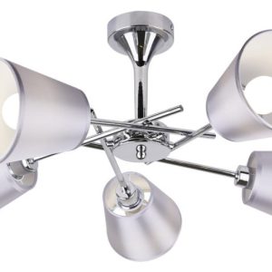Lampa wisząca chromowana srebrna VOX 5xE14x40W wym: 40x56x56 cm Candellux 924005
