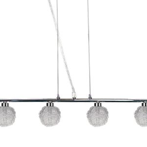 Lampa wisząca chromowana-srebrna WIND 4xG9x40W wym: 95x61x11 cm Candellux 924234 Lampa wisząca chromowana-srebrna WIND 4xG9x40W wym: 95x61x11 cm Candellux 924234