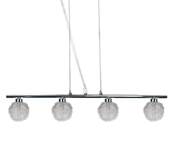 Lampa wisząca chromowana-srebrna WIND 4xG9x40W wym: 95x61x11 cm Candellux 924234