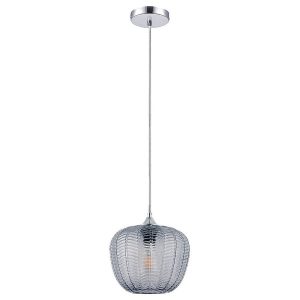 Lampa wisząca chromowana szkło dymne Monet 1xE27x40W Rabalux 953248 Lampa wisząca chromowana szkło dymne Monet 1xE27x40W Rabalux 953248