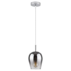 Lampa wisząca chromowana szkło dymne Petunia 1xE27x15W Rabalux 959605 Lampa wisząca chromowana szkło dymne Petunia 1xE27x15W Rabalux 959605