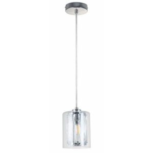 Lampa wisząca chromowana Tesh 1xE14x40W wym: 120x12x12 cm Reality 846167 Lampa wisząca chromowana Tesh 1xE14x40W wym: 120x12x12 cm Reality 846167