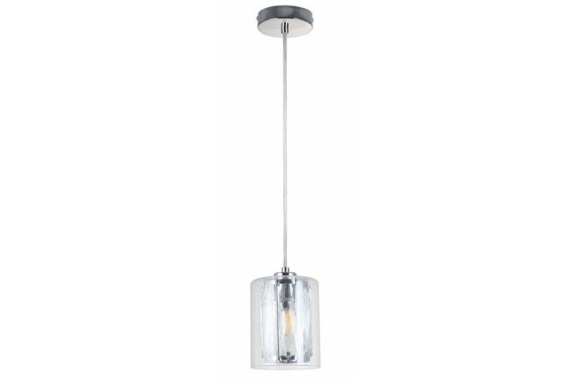 Lampa wisząca chromowana Tesh 1xE14x40W wym: 120x12x12 cm Reality 846167
