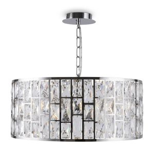 Lampa wisząca chromowana transparentna GELID 4xE27x60W Maytoni 851941 Lampa wisząca chromowana transparentna GELID 4xE27x60W Maytoni 851941
