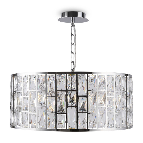 Lampa wisząca chromowana transparentna GELID 4xE27x60W Maytoni 851941