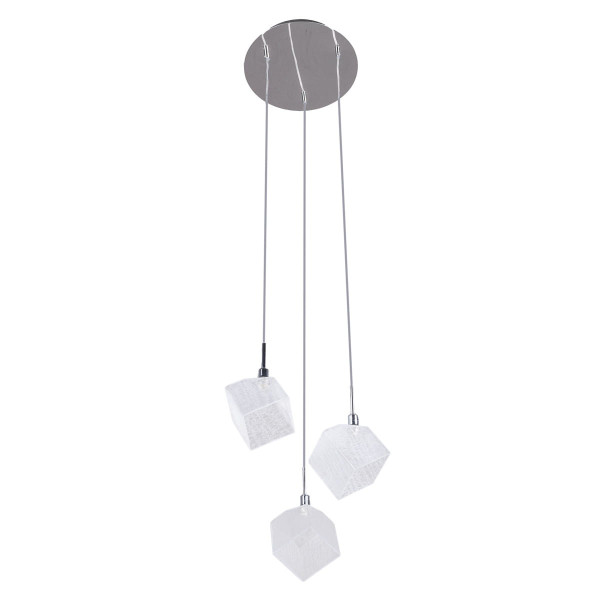 Lampa wisząca chromowana Zen 3xG9x28W wym: 120x30x30 cm Italux 854599