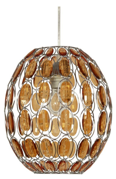Lampa wisząca chromowana-złoto SELMA 1xE27x40W wym: 110x25x25 cm Candellux 924230