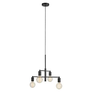 Lampa wisząca Cielo 4-punktowa metalowa czarna 113908