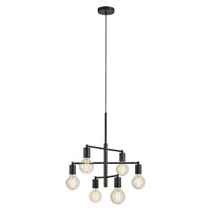 Lampa wisząca Cielo 6-punktowa metalowa czarna 117040 Lampa wisząca Cielo 6-punktowa metalowa czarna 117040