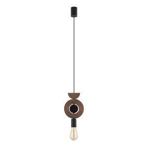 Lampa wisząca ciemne drewno-czarna DROPS WOOD D 1xE27x25W Nowodvorski 846484 Lampa wisząca ciemne drewno-czarna DROPS WOOD D 1xE27x25W Nowodvorski 846484