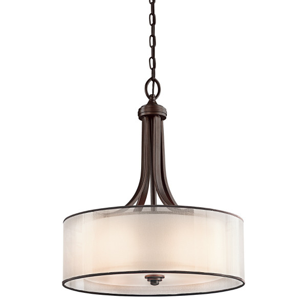 Lampa wisząca ciemny brąz Lacey 4xE27x60W wym: 60x51x51 cm Kichler 852722
