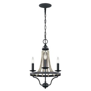 Lampa wisząca ciemny postarzany cyno-jasne drewno Nori 3xE14x40W Feiss 849417 Lampa wisząca ciemny postarzany cyno-jasne drewno Nori 3xE14x40W Feiss 849417