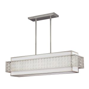 Lampa wisząca ciepłe srebro Kenney 5xE27x60W wym: 170,5×26,8×104,1 cm Feiss 849299 Lampa wisząca ciepłe srebro Kenney 5xE27x60W wym: 170,5×26,8×104,1 cm Feiss 849299
