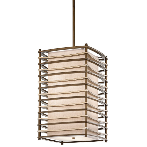 Lampa wisząca ciepły brąz Moxie 4xE27x100W wym: 160x40,6x40,6 cm Kichler 849349