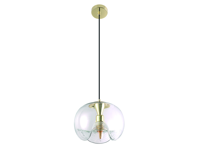 Lampa wisząca Cindy metalowa transparentna 190797