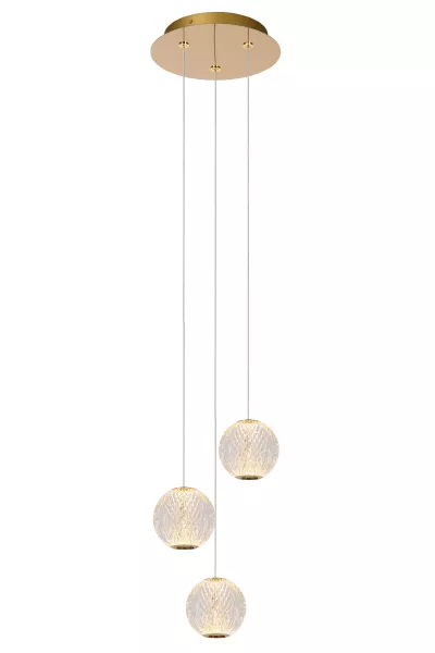 Lampa wisząca CINTRA złoto-odcienie złota LED 1x12.6W 2700K 150lm Lucide 850476