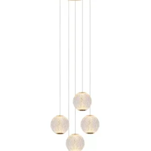 Lampa wisząca CINTRA złoto-odcienie złota LED 1x21W 2700K 1300lm Lucide 850346 Lampa wisząca CINTRA złoto-odcienie złota LED 1x21W 2700K 1300lm Lucide 850346