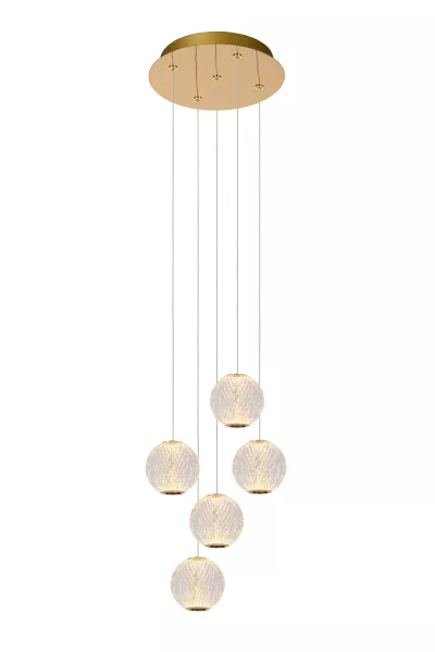 Lampa wisząca CINTRA złoto-odcienie złota LED 1x21W 2700K 1300lm Lucide 850346