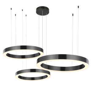 Lampa wisząca CIRCLE 40+60+80 LED tytanowa na 1 podsufitce 814677 Lampa wisząca CIRCLE 40+60+80 LED tytanowa na 1 podsufitce 814677