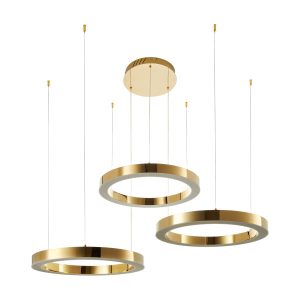 Lampa wisząca CIRCLE 60+60+60 LED złoto 1067016 Lampa wisząca CIRCLE 60+60+60 LED złoto 1067016