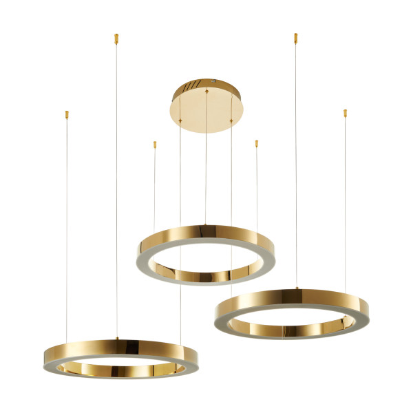 Lampa wisząca CIRCLE 60+60+60 LED złoto 1067016