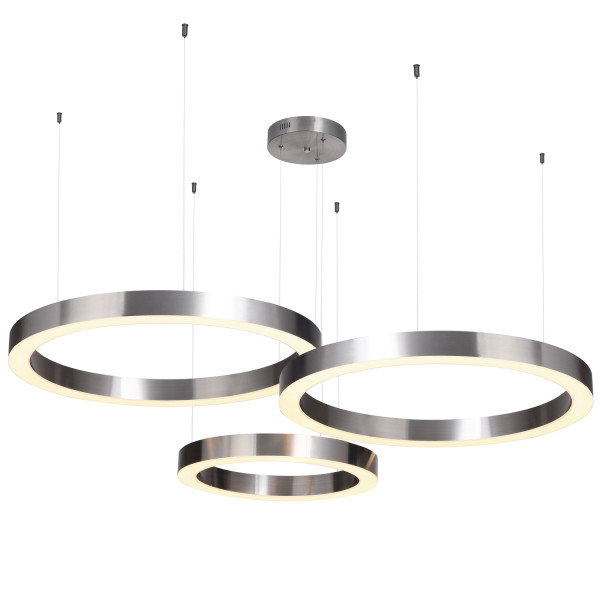 Lampa wisząca CIRCLE 60+60+80 LED nickel na 1 podsufitce 814668