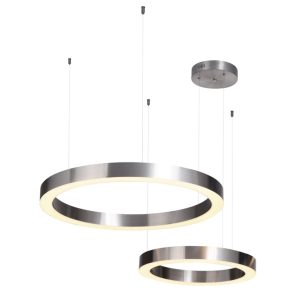 Lampa wisząca CIRCLE 60+80 LED nikiel 1066015 Lampa wisząca CIRCLE 60+80 LED nikiel 1066015