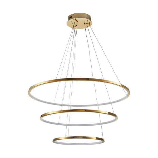 Lampa wisząca CIRCLE SLIM 40+60+80 LED złoty 40 cm + 60 cm + 80 cm 1065997