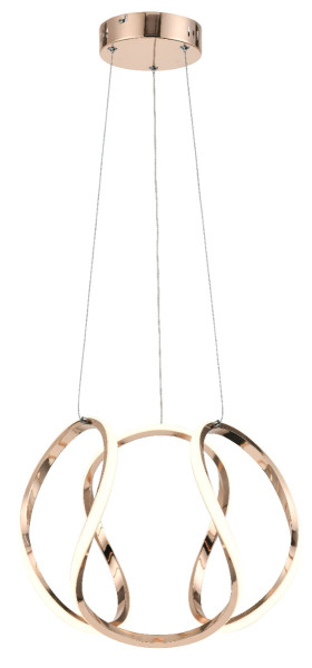 Lampa wisząca Clarence różowe złoto LED 40W 4000K 3200lm IP20 Reality 1018817