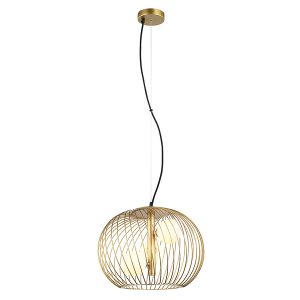 Lampa wisząca Clarisa 3-punktwa stalowa złota 64771