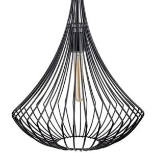 Lampa wisząca Clessidra czarna metalowa 40 cm E27 1x60W nowoczesny żyrandol 1043616