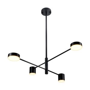 Lampa wisząca CLEX – 4P LED czarna 100 cm 815587
