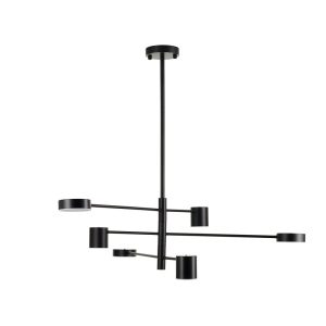 Lampa wisząca CLEX – 6P LED czarna 100 cm 744122