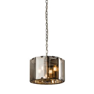 Lampa wisząca CLOONEY panelowa szara 4xE14x15W wym:122x35x35cm IP20 Endon 988583