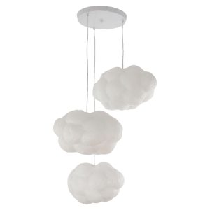 Lampa wisząca Cloud 3-punktowa biała 854795