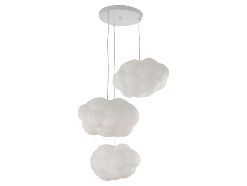Lampa wisząca Cloud 3-punktowa biała 854795