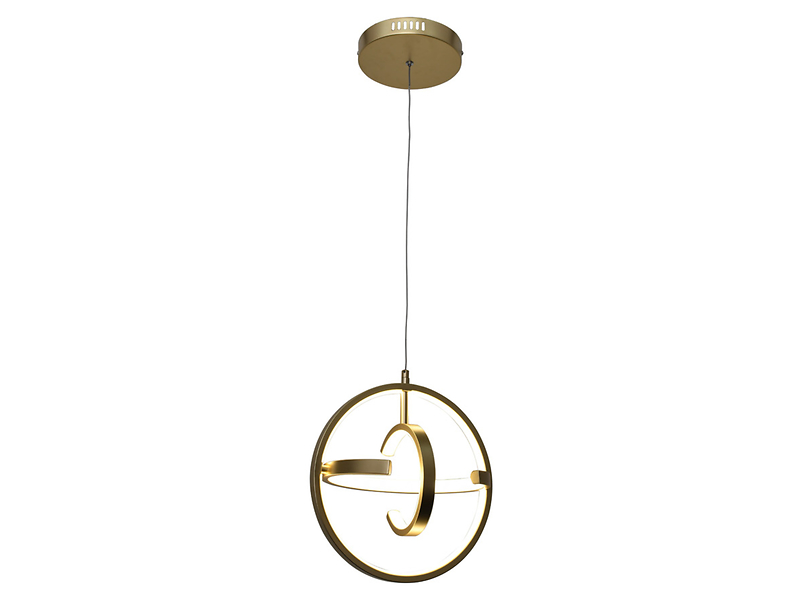 Lampa wisząca Coco LED metalowa złota 246662