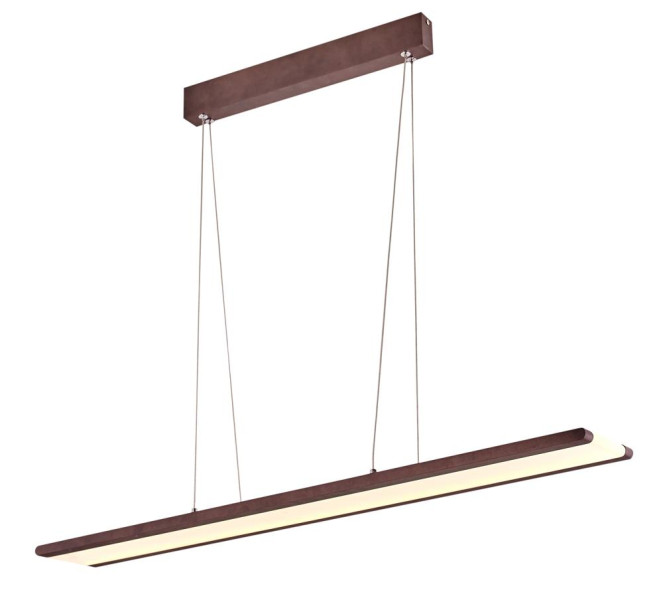 Lampa wisząca Coconut ciemne drewno-bialy LED 1x28W 4000K 1750lm Apeti 362285