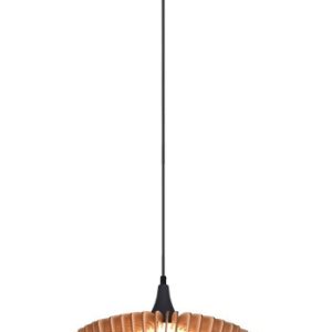 Lampa wisząca COLINO czarna-jasne drewno 1xE27x40W IP20 Trio 990278