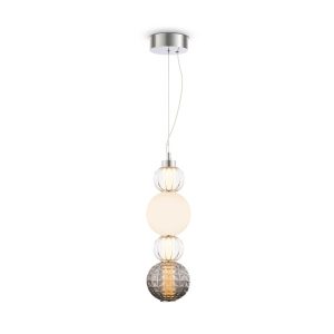 Lampa wisząca COLLAR chromowana transparentna LED 1x17W 3000K 950lm Maytoni 852135