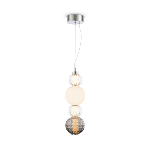 Lampa wisząca COLLAR chromowana transparentna LED 1x17W 3000K 950lm Maytoni 852135