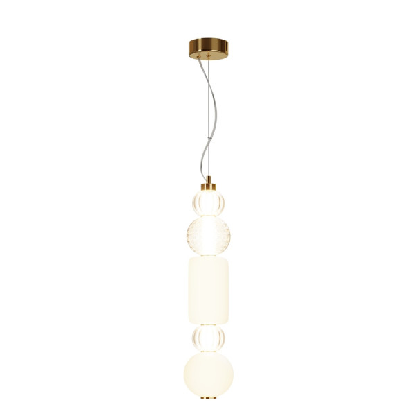 Lampa wisząca COLLAR mosiężno-złota LED 1x35W Ciepła biel 1600lm Maytoni 852051