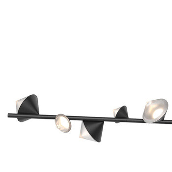 Lampa wisząca CONE LED czarna 130 cm 184868