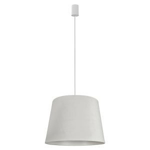 Lampa wisząca Cone M welurowa biała 47735